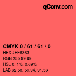 Color code: CMYK 0 / 61 / 61 / 0 | qconv.com