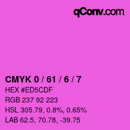 Color code: CMYK 0 / 61 / 6 / 7 | qconv.com