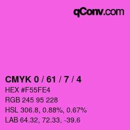 Color code: CMYK 0 / 61 / 7 / 4 | qconv.com