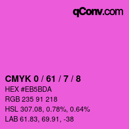Color code: CMYK 0 / 61 / 7 / 8 | qconv.com