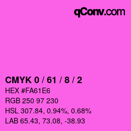 Color code: CMYK 0 / 61 / 8 / 2 | qconv.com
