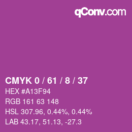 Color code: CMYK 0 / 61 / 8 / 37 | qconv.com
