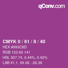 Color code: CMYK 0 / 61 / 8 / 40 | qconv.com