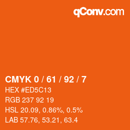 Color code: CMYK 0 / 61 / 92 / 7 | qconv.com