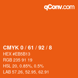 Color code: CMYK 0 / 61 / 92 / 8 | qconv.com
