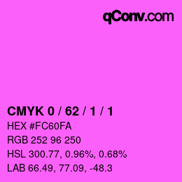 Color code: CMYK 0 / 62 / 1 / 1 | qconv.com