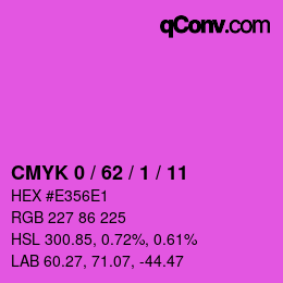 Color code: CMYK 0 / 62 / 1 / 11 | qconv.com
