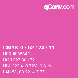Color code: CMYK 0 / 62 / 24 / 11 | qconv.com