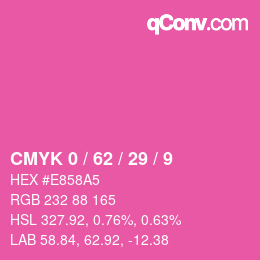 Color code: CMYK 0 / 62 / 29 / 9 | qconv.com