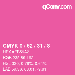 Color code: CMYK 0 / 62 / 31 / 8 | qconv.com