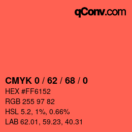 Color code: CMYK 0 / 62 / 68 / 0 | qconv.com