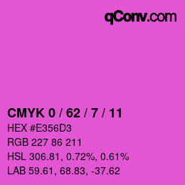 Color code: CMYK 0 / 62 / 7 / 11 | qconv.com