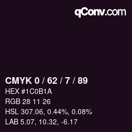 Color code: CMYK 0 / 62 / 7 / 89 | qconv.com