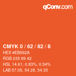 Color code: CMYK 0 / 62 / 82 / 8 | qconv.com