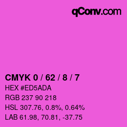 Color code: CMYK 0 / 62 / 8 / 7 | qconv.com