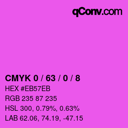 カラーコード: CMYK 0 / 63 / 0 / 8 | qconv.com