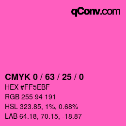 Color code: CMYK 0 / 63 / 25 / 0 | qconv.com