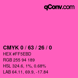 Color code: CMYK 0 / 63 / 26 / 0 | qconv.com