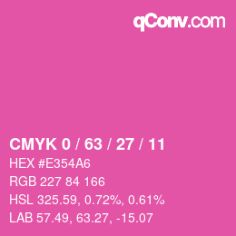 Código de color: CMYK 0 / 63 / 27 / 11 | qconv.com