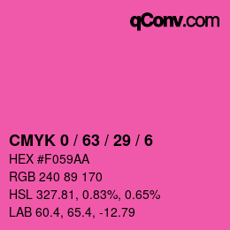 Color code: CMYK 0 / 63 / 29 / 6 | qconv.com