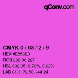 Color code: CMYK 0 / 63 / 2 / 9 | qconv.com