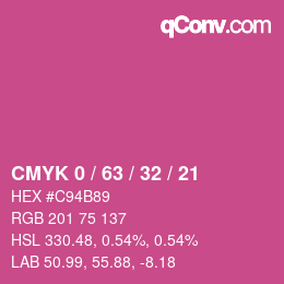 Color code: CMYK 0 / 63 / 32 / 21 | qconv.com