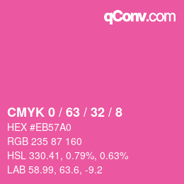 Color code: CMYK 0 / 63 / 32 / 8 | qconv.com