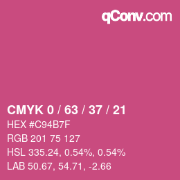Color code: CMYK 0 / 63 / 37 / 21 | qconv.com