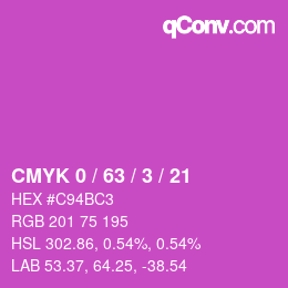 Color code: CMYK 0 / 63 / 3 / 21 | qconv.com
