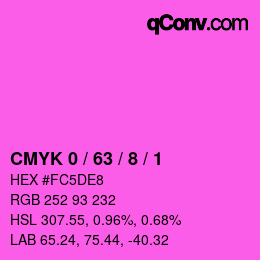 Color code: CMYK 0 / 63 / 8 / 1 | qconv.com