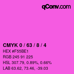 Color code: CMYK 0 / 63 / 8 / 4 | qconv.com