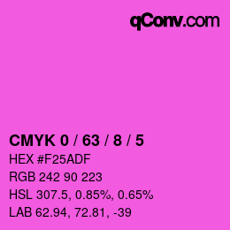 Color code: CMYK 0 / 63 / 8 / 5 | qconv.com