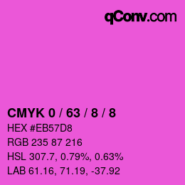 Color code: CMYK 0 / 63 / 8 / 8 | qconv.com