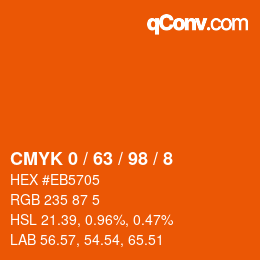 Color code: CMYK 0 / 63 / 98 / 8 | qconv.com