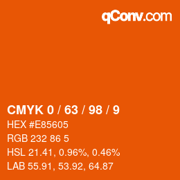 Color code: CMYK 0 / 63 / 98 / 9 | qconv.com