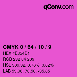 Color code: CMYK 0 / 64 / 10 / 9 | qconv.com