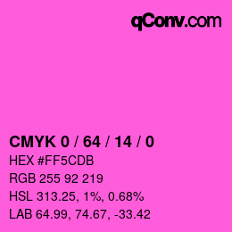 Color code: CMYK 0 / 64 / 14 / 0 | qconv.com