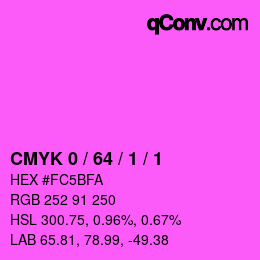 Color code: CMYK 0 / 64 / 1 / 1 | qconv.com