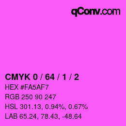 カラーコード: CMYK 0 / 64 / 1 / 2 | qconv.com
