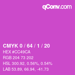 Color code: CMYK 0 / 64 / 1 / 20 | qconv.com