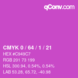 Color code: CMYK 0 / 64 / 1 / 21 | qconv.com