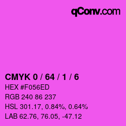 Color code: CMYK 0 / 64 / 1 / 6 | qconv.com