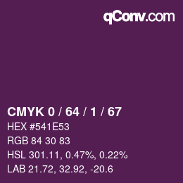 Color code: CMYK 0 / 64 / 1 / 67 | qconv.com