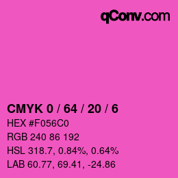 Color code: CMYK 0 / 64 / 20 / 6 | qconv.com