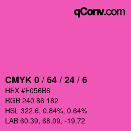 Color code: CMYK 0 / 64 / 24 / 6 | qconv.com