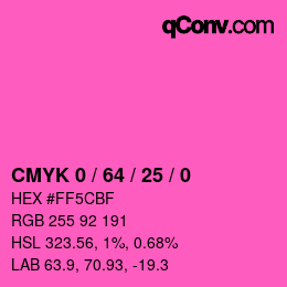 Color code: CMYK 0 / 64 / 25 / 0 | qconv.com