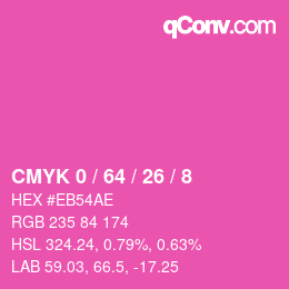 Color code: CMYK 0 / 64 / 26 / 8 | qconv.com