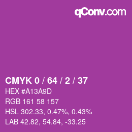 Color code: CMYK 0 / 64 / 2 / 37 | qconv.com