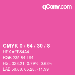 Color code: CMYK 0 / 64 / 30 / 8 | qconv.com