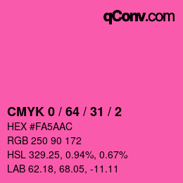 Color code: CMYK 0 / 64 / 31 / 2 | qconv.com